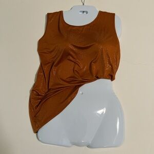IMAN Copper Shimmer Tank Top